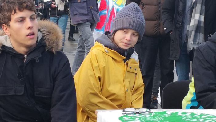 Greta a Torino: "La città è bellissima, contenta di essere qui" (FOTO E VIDEO) Greta a Torino: "La città è bellissima, contenta di essere qui" (FOTO E VIDEO)