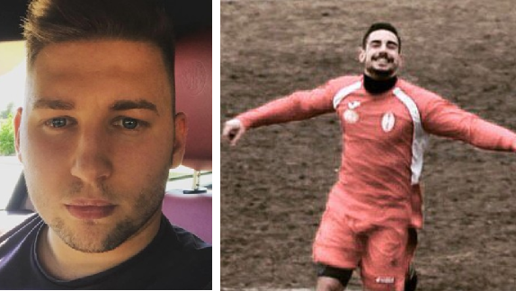 Daniele Leontino (a sx) e l'amico Simone Mennitto, che lo ha ricordato assieme al Carignano