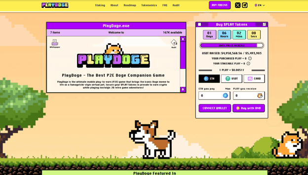 La prevendita di PlayDoge raccoglie $5 milioni: sarà questa la prossima meme coin P2E a esplodere?