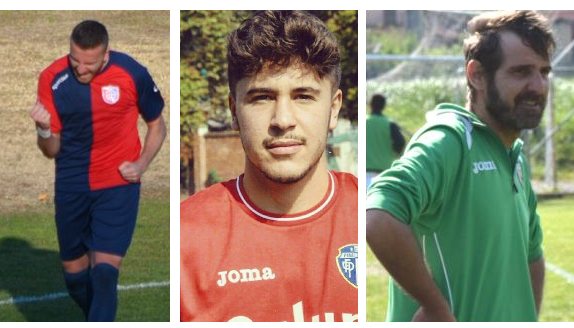 Ricky Poi dell'Accademia, Gili del Pinerolo e mister Falco dell'Union