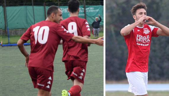 Daniele Moreo del Vanchiglia e Michael Scavone dell'Union Bussoleno Daniele Moreo del Vanchiglia e Michael Scavone dell'Union Bussoleno