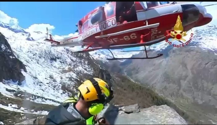 Escursionista in difficoltà salvata in elicottero a Balme [VIDEO]