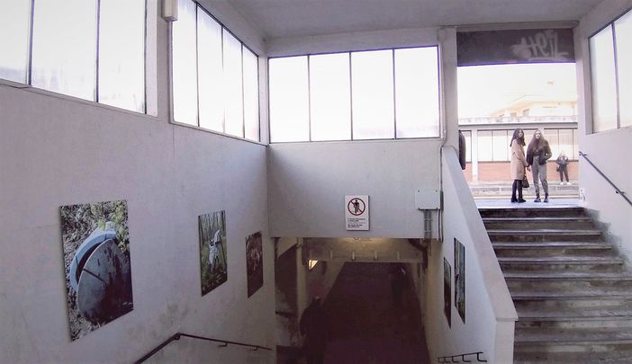 Alcune delle opere che è possibile ammirare in stazione