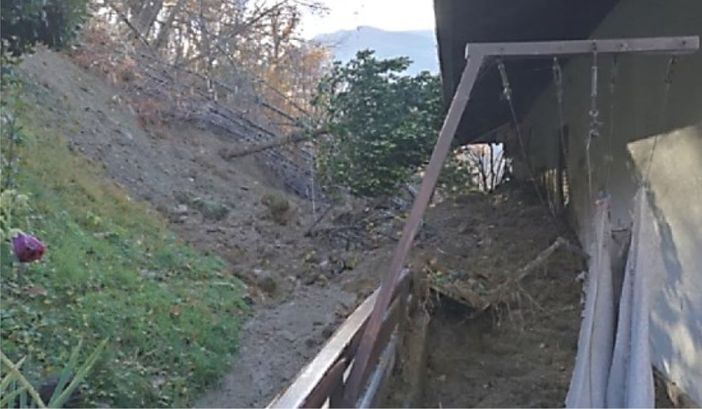 Perosa Argentina frana casa distrutta Perosa Argentina frana casa distrutta