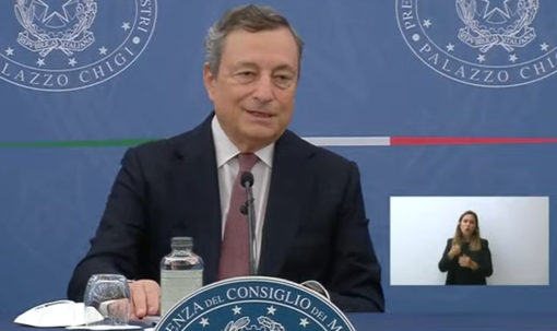 Il premier Mario Draghi