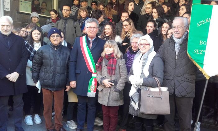 Le "pietre d'inciampo" per Abramo e Rosa Segre Le "pietre d'inciampo" per Abramo e Rosa Segre