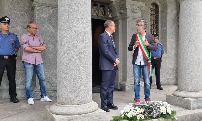 Gianluca Pessotto e il sindaco Marco Ventre Gianluca Pessotto e il sindaco Marco Ventre