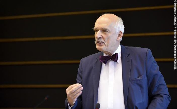 Janusz Korwin Mikke, parlamentare europeo polacco del gruppo indipendente Janusz Korwin Mikke, parlamentare europeo polacco del gruppo indipendente