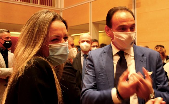 Valentina Vezzali con Alberto Cirio