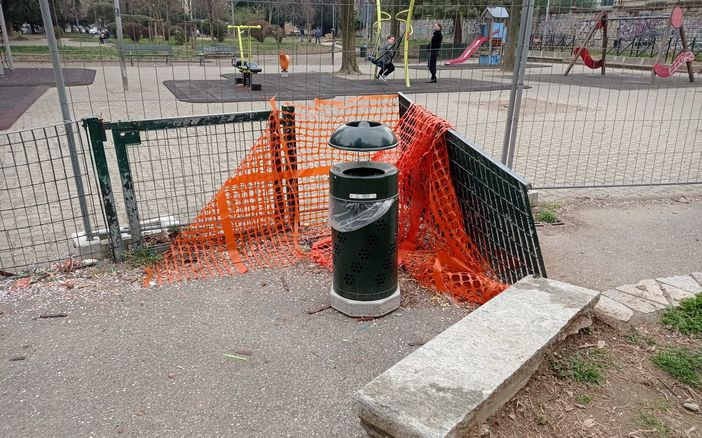 area giochi da sistemare