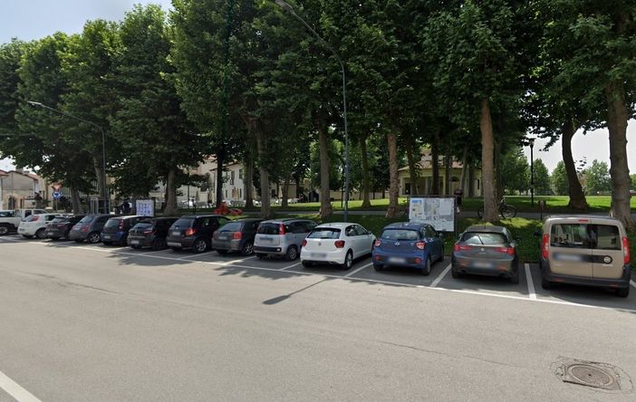 I Viali di piazza Clemente Corte dove si trovano le Panchine d’artista