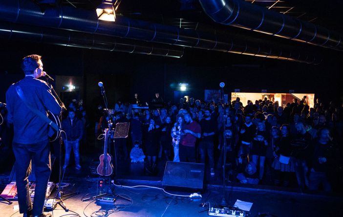 palco con pubblico palco con pubblico