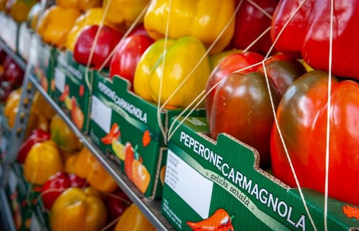 cassette di peperoni di Carmagnola