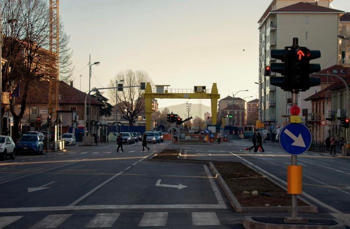cantiere della metropolitana in corso Francia