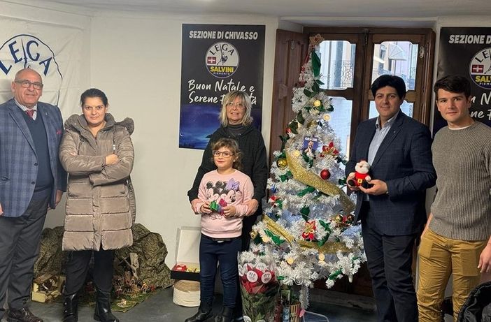 Presepe e albero di Natale nella sede Lega di Chivasso