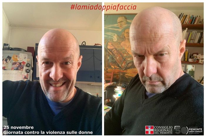 #Lamiadoppiafaccia. Campagna fotografica del Consiglio regionale per la Giornata contro la violenza sulle donne