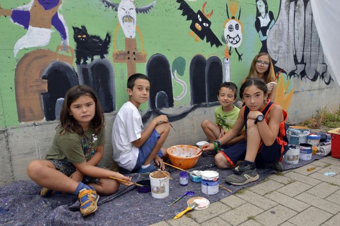I bimbi al lavoro (Foto di Cinzia Consolati)