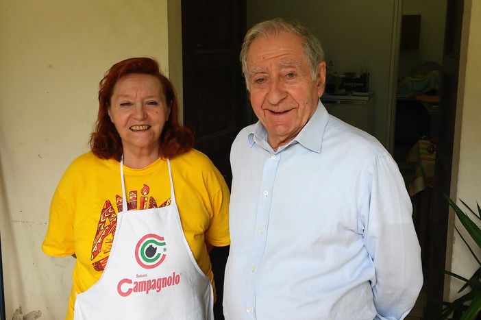 Camillo Chiavazza con la moglie Anna Camillo Chiavazza con la moglie Anna