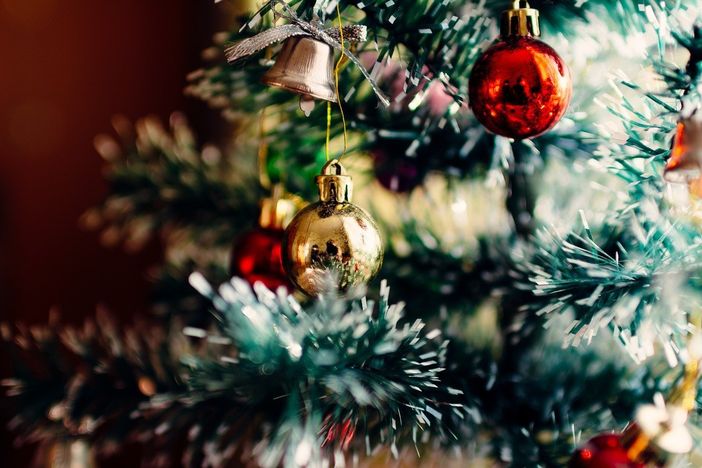 Natale albero e palle Natale albero e palle