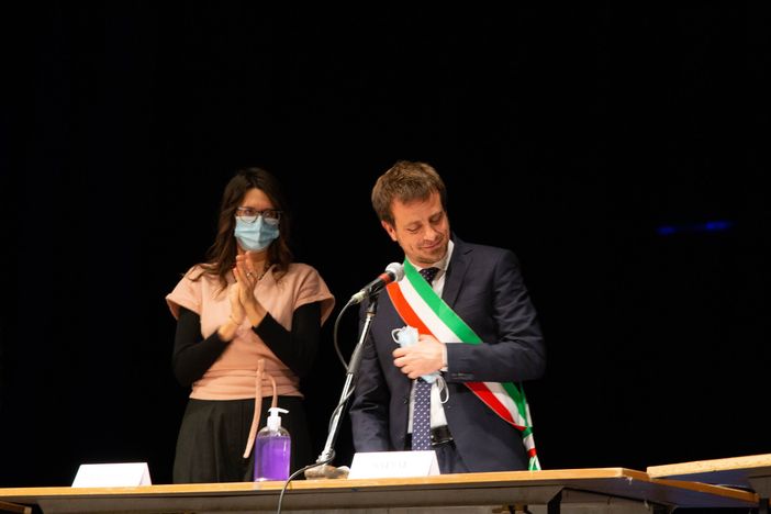 Il sindaco Luca Salvai e la sua vice Francesca Costarelli Il sindaco Luca Salvai e la sua vice Francesca Costarelli