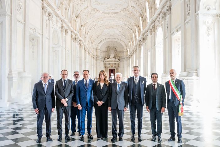 La visita del presidente Mattarella alla Reggia di Venaria