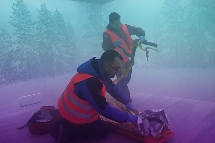 Pavimento mobile, fumo e vento per formare i medici nella nuova camera immersiva