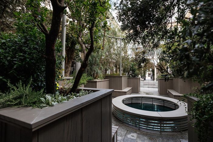 Piazza San Carlo, un bosco urbano nella corte interna della Gallerie d'Italia Piazza San Carlo, un bosco urbano nella corte interna della Gallerie d'Italia