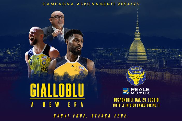 Parte la campagna abbonamenti di Reale Mutua Basket Torino Parte la campagna abbonamenti di Reale Mutua Basket Torino