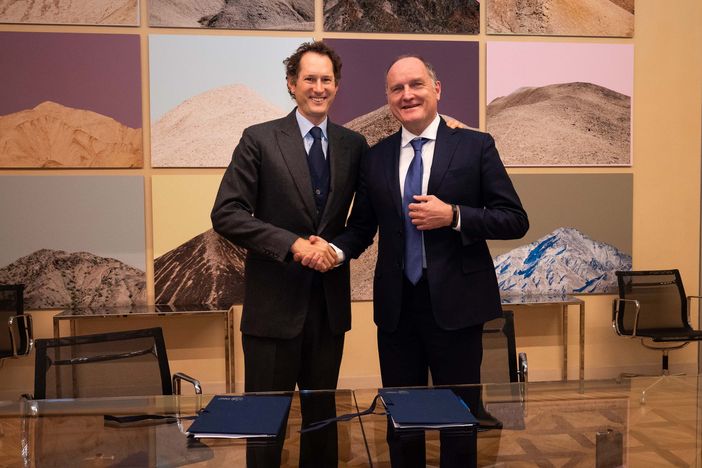 John Elkann e Guido Saracco John Elkann e Guido Saracco