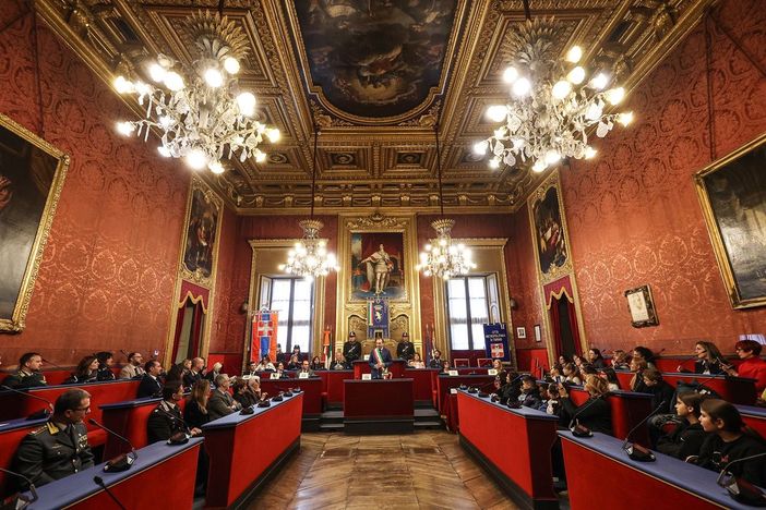 Il sindaco Stefano Lo Russo in Sala Rossa Il sindaco Stefano Lo Russo in Sala Rossa