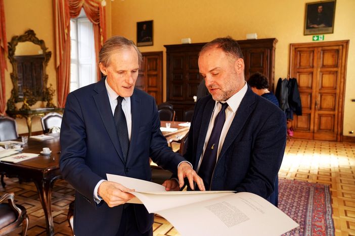 Christian Masset, ambasciatore francese in Italia in visita all'Università di Torino