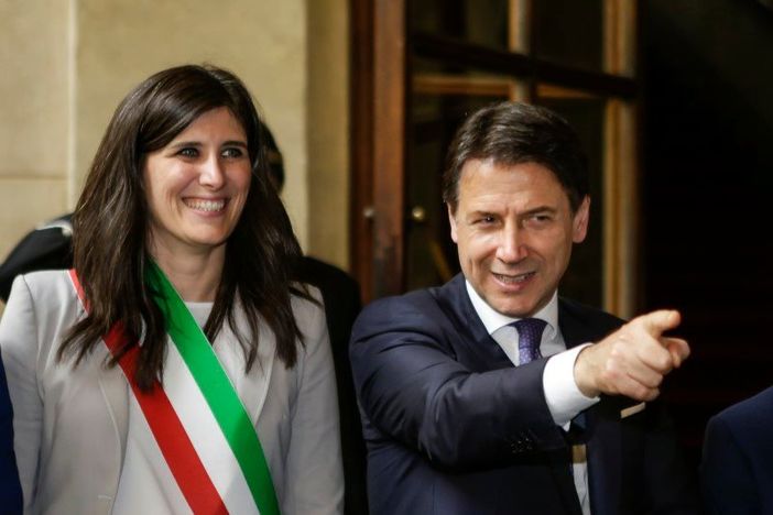 Chiara Appendino e Giuseppe Conte