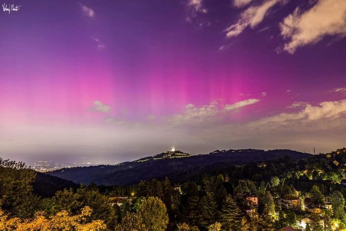 Lo spettacolo dell'aurora boreale (immagine di Valerio ph Minato) Lo spettacolo dell'aurora boreale (immagine di Valerio ph Minato)