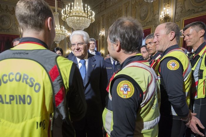 Il CNSAS dal Presidente Mattarella Il CNSAS dal Presidente Mattarella