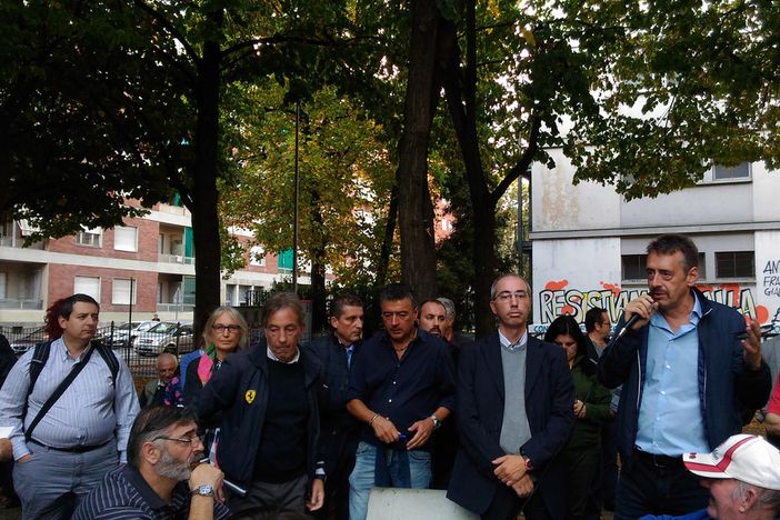 Aurora: l’assessore Unia al Giardino Alimonda di Torino Aurora: l’assessore Unia al Giardino Alimonda di Torino