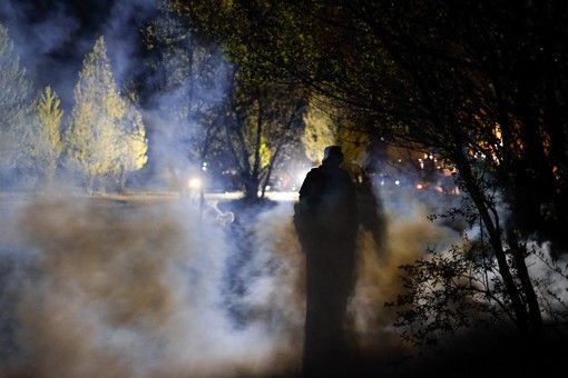 I disordini di questa notte a San Didero /foto Notav Info