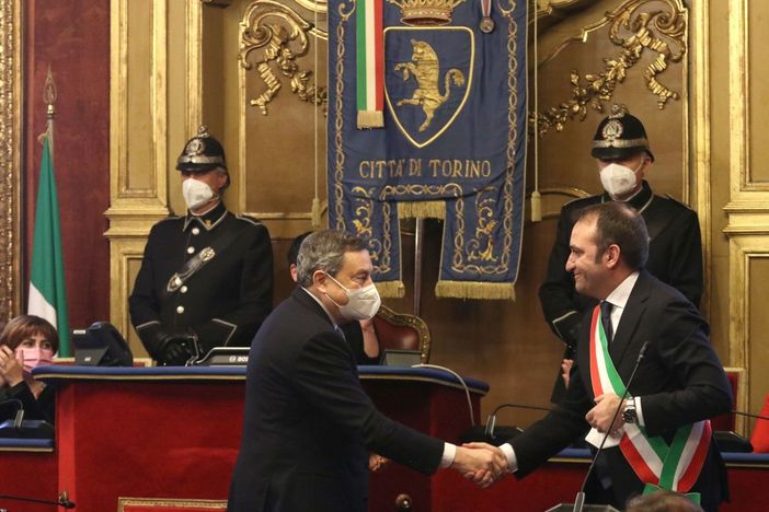 draghi e lo russo - foto d'archivio