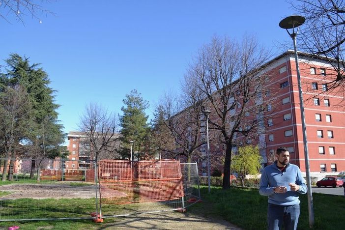 Al via a Grugliasco i lavori per riqualificare il giardino di via Napoli