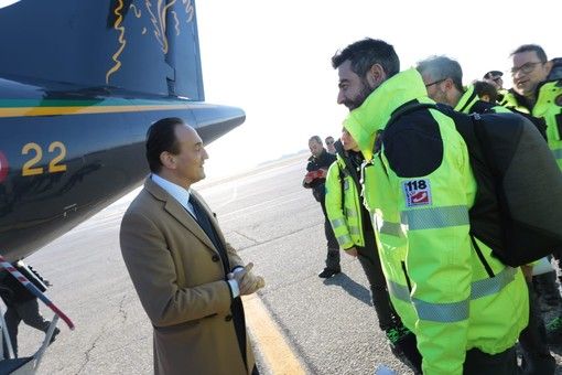 Soccorso terremoto in Turchia: partito da Levaldigi il team sanitario della Maxiemergenza piemontese [FOTO]
