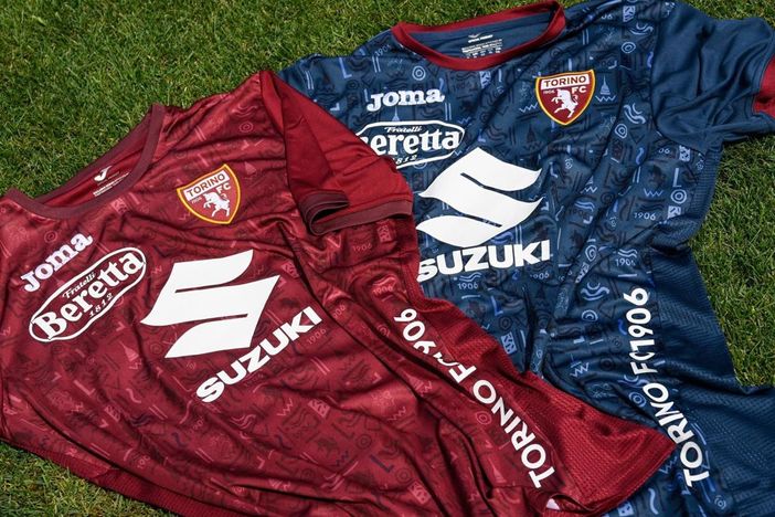 Le maglie di allenamento del Torino