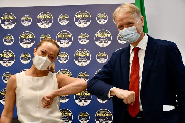 Malan passa a Fratelli d'Italia (Foto tratta dalla pagina Facebook FdI Senato)