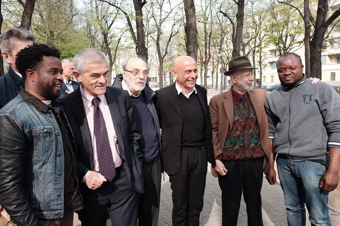 L'ex ministro dell'Interno Marco Minniti in visita ad Aurora