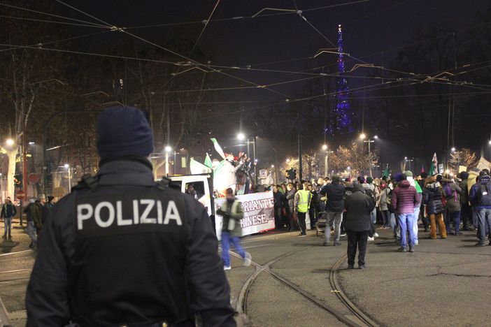 Manifestazione No Green Pass del 18 dicembre a Torino