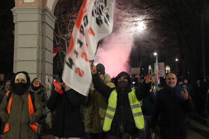 foto d'archivio no green pass