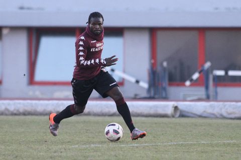 Obodo ai tempi della sua militanza in granata. Foto per gentile concessione di toronews.net