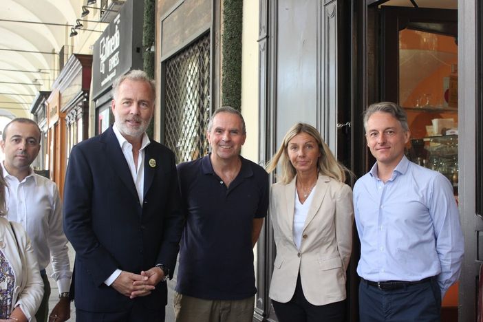 Paolo Damilano in via Po Paolo Damilano in via Po