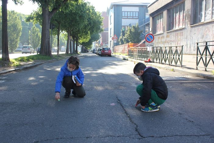 La pedonalizzazione davanti alla scuola King
