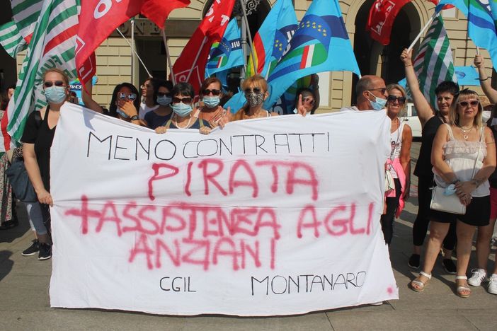 Un momento della protesta del 20 luglio Un momento della protesta del 20 luglio