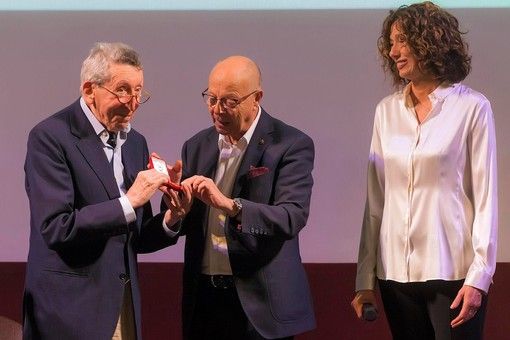 Sergio Romano con Gianfranco Imerito e Roberta Bellesini (ph. Franco Rabino)