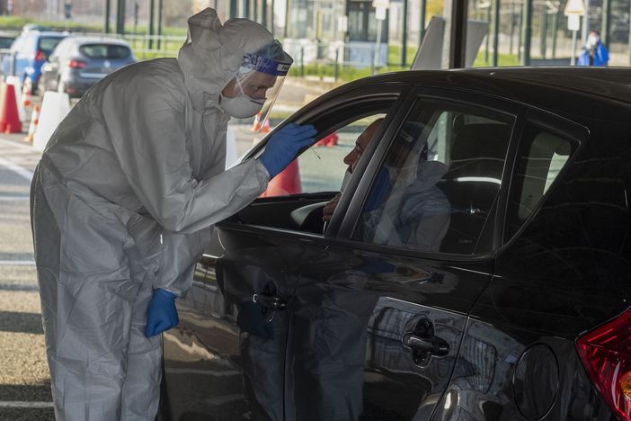 Tampone in auto Tampone in auto